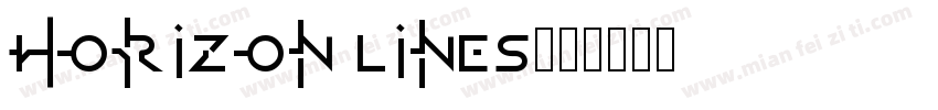 Horizon Lines字体转换